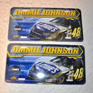 Jimmie Johnson Decorative License Plates New in Plastic